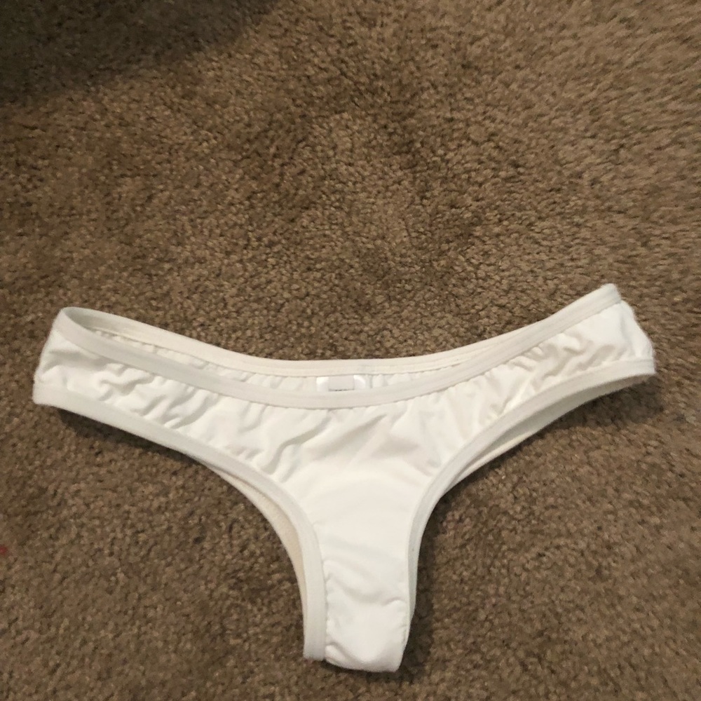 White cheeky brief bottom